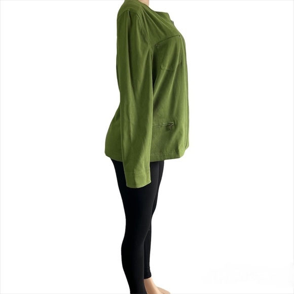 3/$30 🍂 JM Collection Women’s Jacket Full Zip Pockets Green Size 14 - Picture 8 of 10